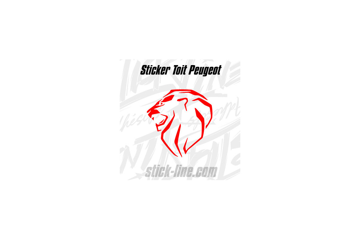 Stickers Toit Peugeot Sport 76x80cm – Stickline Adhésifs