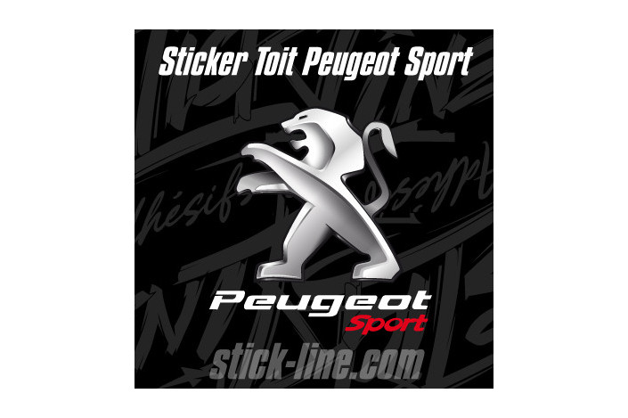 Stickers Toit Peugeot Sport 88x90cm – Stickline Adhésifs