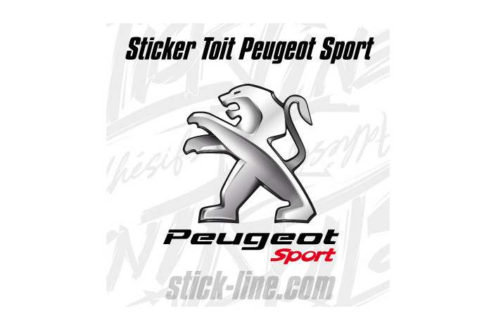 Stickers Toit Peugeot Sport 88x90cm – Stickline Adhésifs