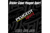 Stickers Toit Peugeot Sport 28x81cm Blanc – Stickline Adhésifs
