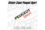 Stickers Toit Peugeot Sport 28x81cm Noir – Stickline Adhésifs