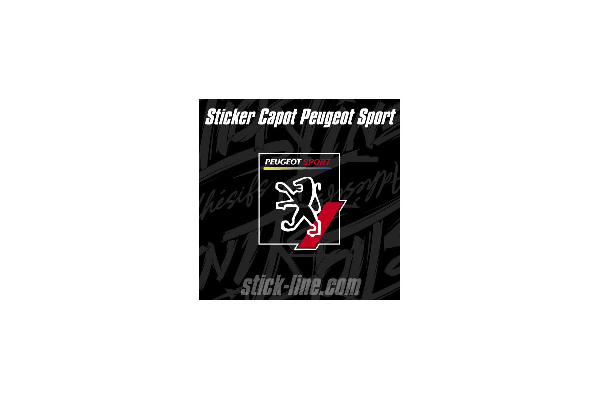 Stickers Toit Peugeot Sport 62x68cm – Stickline Adhésifs