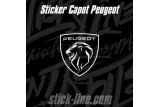 Stickers Toit Peugeot Sport 52x57cm Blanc – Stickline Adhésifs