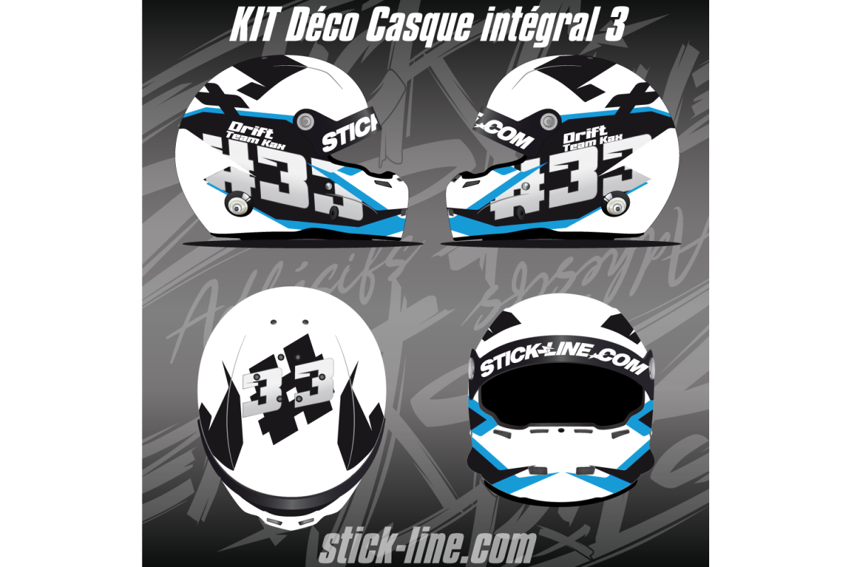 Kit déco Casque Intégral 03 - Edition 33 – Stickline Adhésifs
