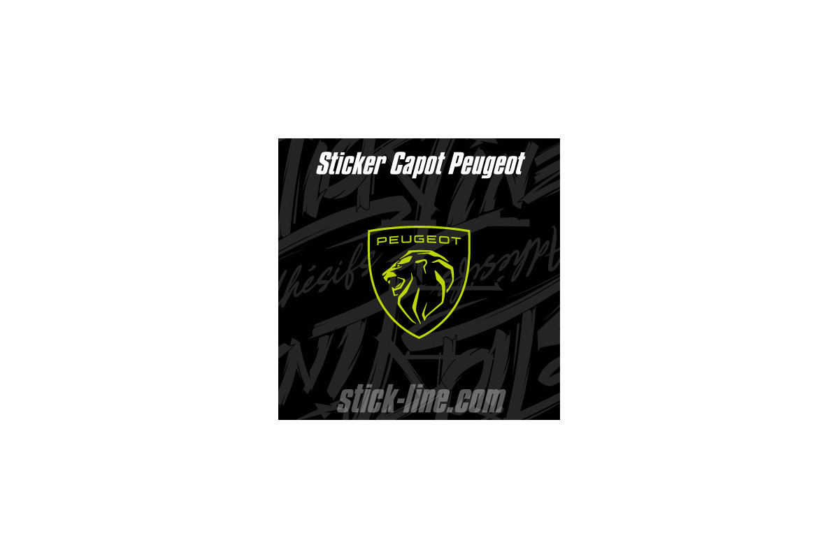 Stickers Toit Peugeot Sport 52x57cm – Stickline Adhésifs