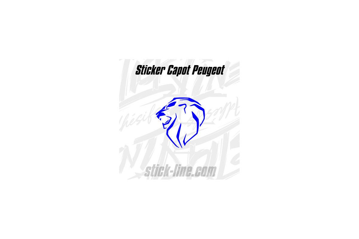 Stickers Toit Peugeot Sport 52x57cm – Stickline Adhésifs
