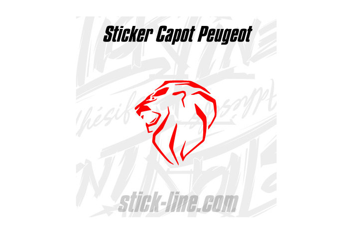 Stickers Toit Peugeot Sport 52x57cm – Stickline Adhésifs
