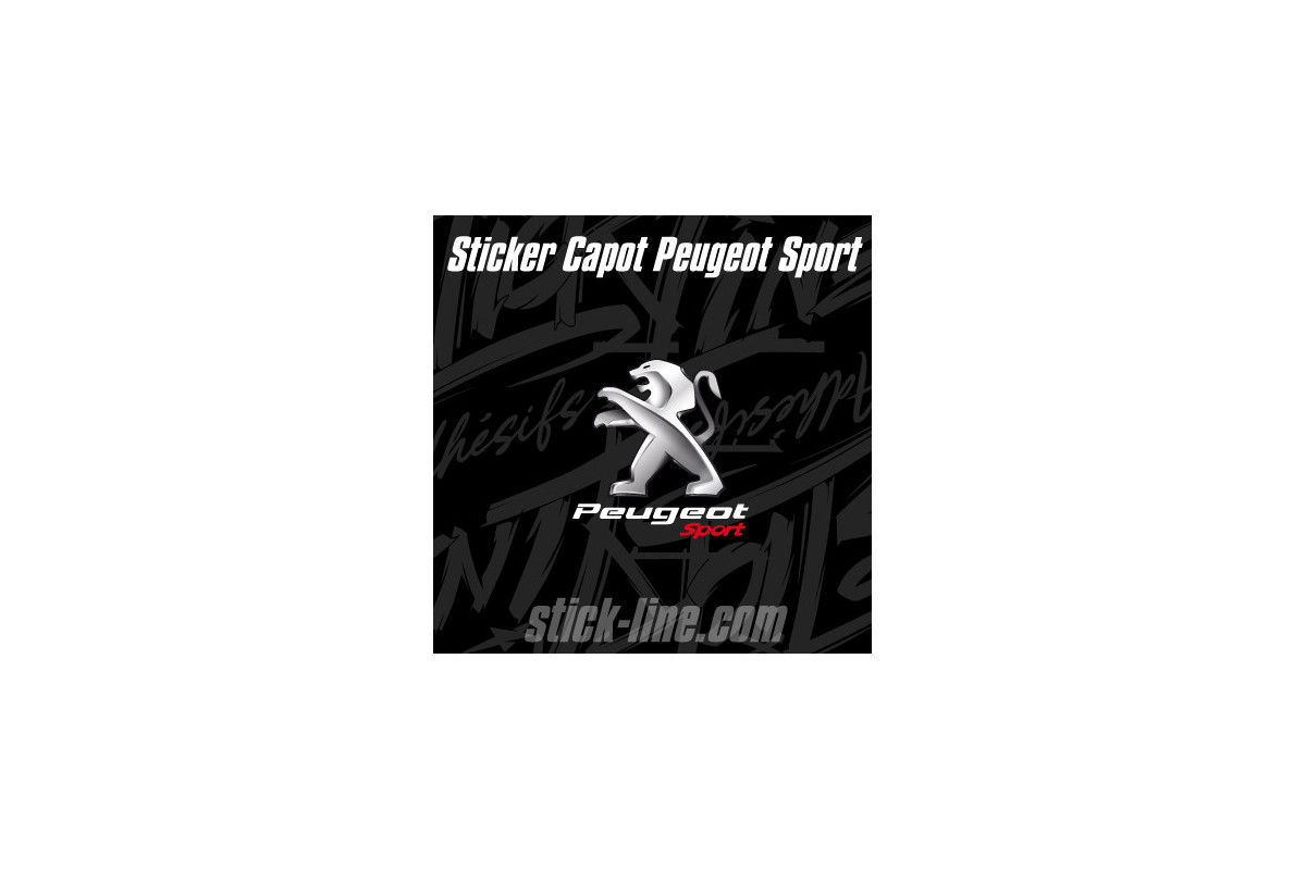 Stickers Toit Peugeot Sport 58x57cm – Stickline Adhésifs