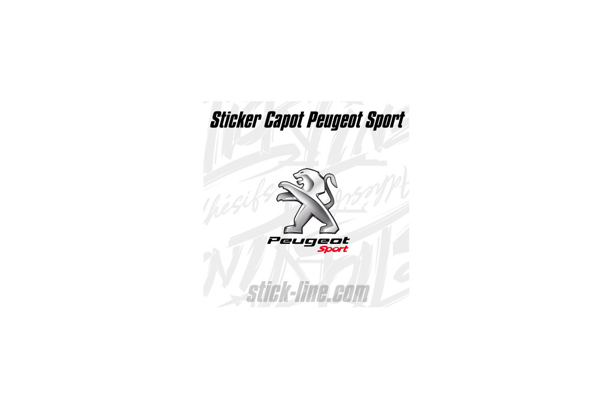 Stickers Toit Peugeot Sport 58x57cm – Stickline Adhésifs