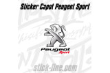 Stickers Toit Peugeot Sport 58x57cm – Stickline Adhésifs