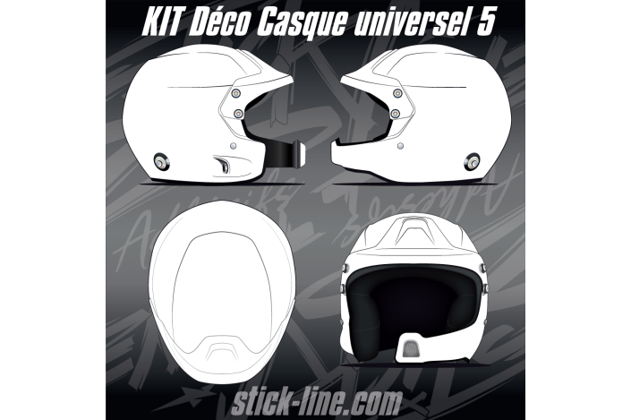Kit déco casque universel 05 | Stickline Adhésifs