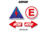 Pack Stickers Obligatoires FFSA 01 – Pack Sécurité Stick Line
