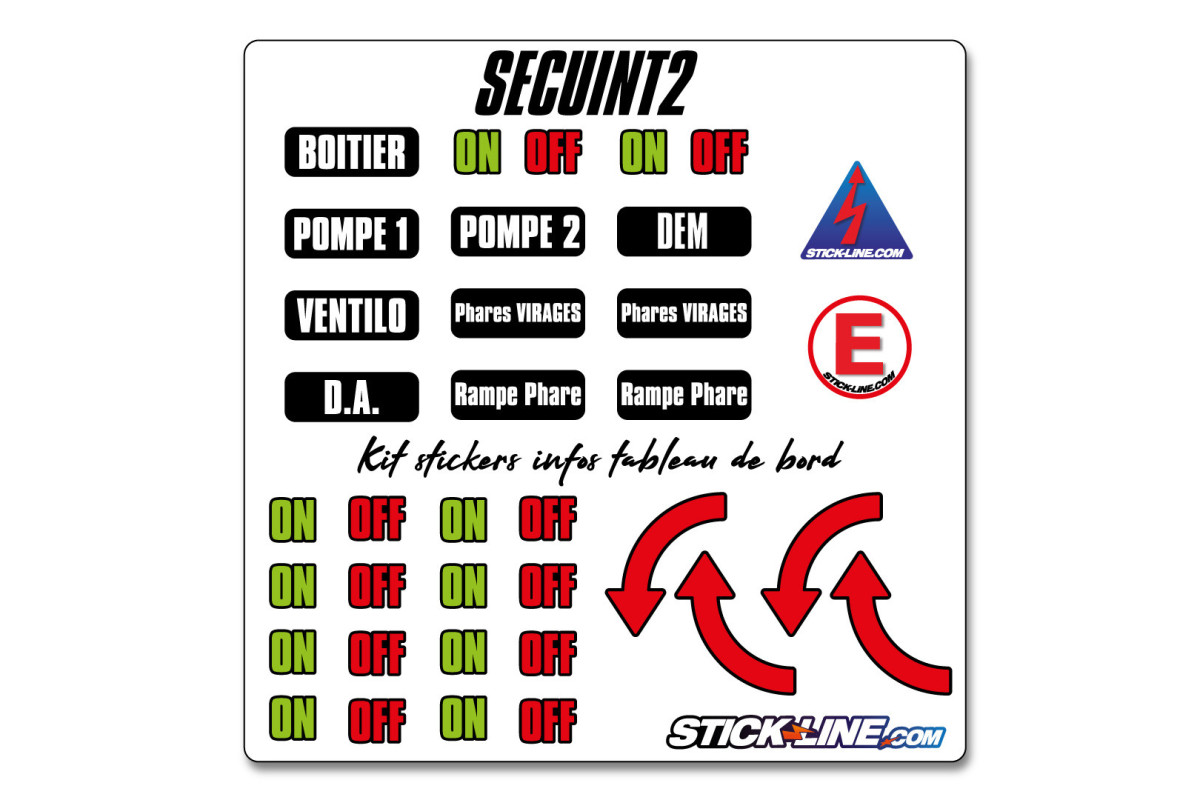 Stickers tableau de bord