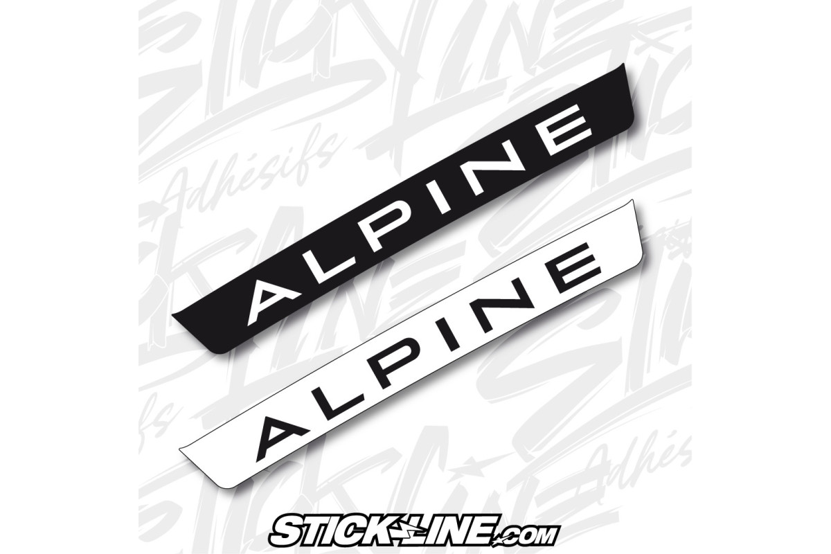Sticker visière  Stilo ST5R  Alpine
