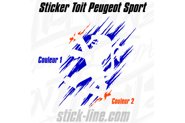 Stickers Toit lion peugeot