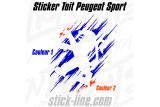 Stickers Toit lion peugeot