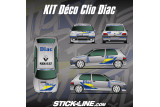 Kit déco Rallye Clio 1 Diac