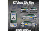 Kit déco Rallye Clio 1 Diac contours blancs