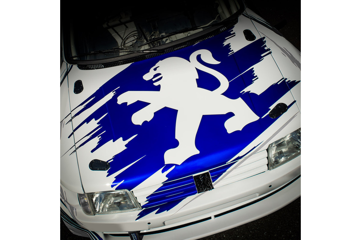 Sticker Capot Lion Peugeot Sport Années 2000 Stickline