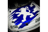 Sticker Capot Lion Peugeot Sport Années 2000 Stickline