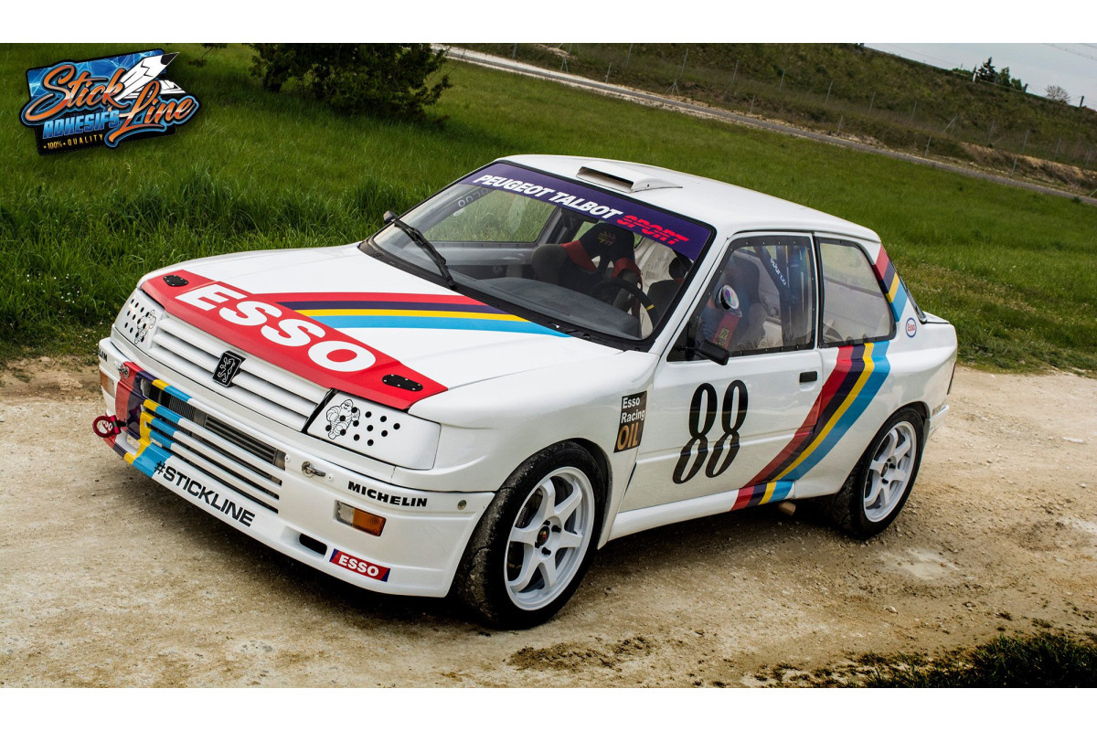 KIT déco Peugeot 309 GTI CUP Trophée des Circuits 1988 de Stick Line