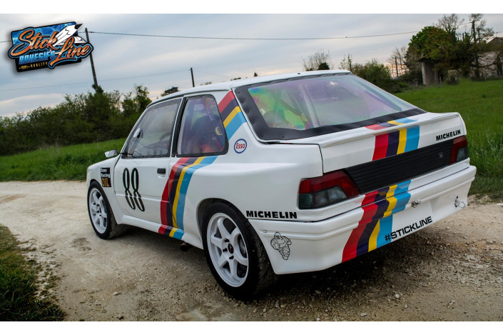 KIT déco Peugeot 309 GTI CUP Trophée des Circuits 1988 de Stick Line