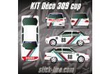 KIT déco Peugeot 309 GTI CUP Trophée des Circuits 1988 de Stick Line