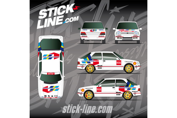 KIT déco Peugeot 309 GrA Rallye by Stick Line