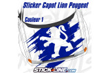 Sticker Capot Lion Peugeot Sport Années 2000 Stickline