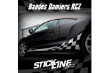 Kit Bandes Damiers Peugeot RCZ Stickline