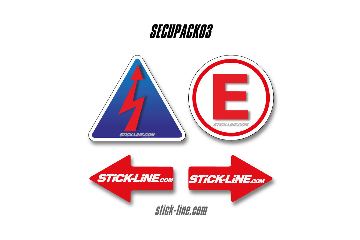 Pack Stickers Obligatoires FFSA 03 – Pack Sécurité Stick Line