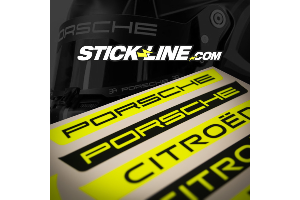Sticker visière - Stilo ST5R - Porsche Jaune Fluo