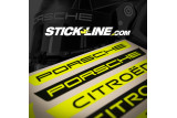 Sticker visière - Stilo ST5R - Porsche Jaune Fluo