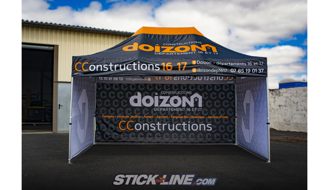 Tonnelles & drapeaux personnalisés : votre marque, votre stand