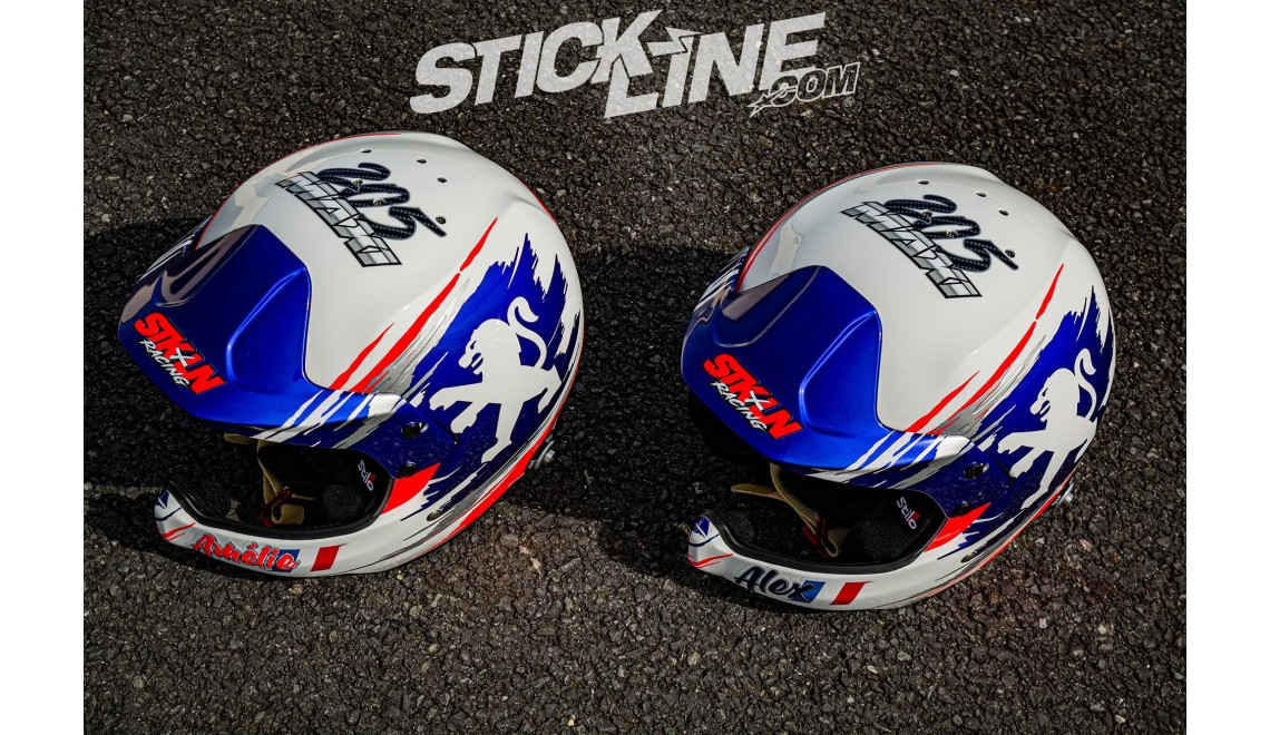 Casques de rallye : identité visuelle pour le pilote et le copilote